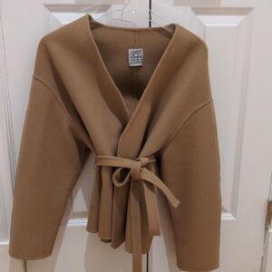 Toteme Camel Wrap Cape